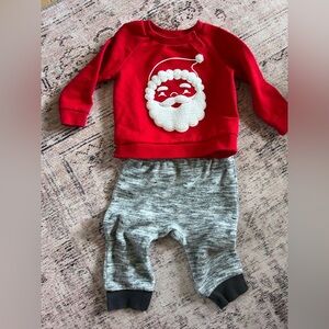 Cat & Jack Red and Gray Cozy Holiday Set